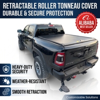 Penutup Bak Truk Elektrik Retractable Hardtop Tonneau Cover Aluminium Roll up Tahan Air Dapat Dikunci Penutup Bak Truk Pikap Dapat Disesuaikan