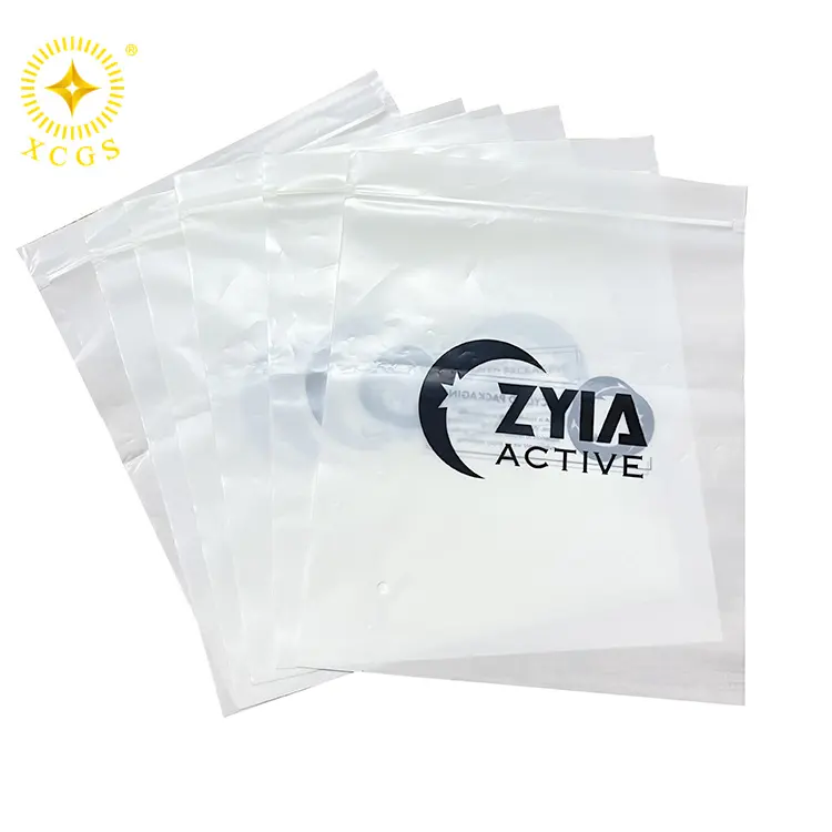100% Compostable Biodegradable Bags Zipper Bags Zip Lock PLA PBAT For Clothing Packaging Bag