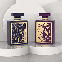 Flacon de parfum vide avec emballage boîte, flacon de parfum Aboland, flacon de parfum arabe Maison