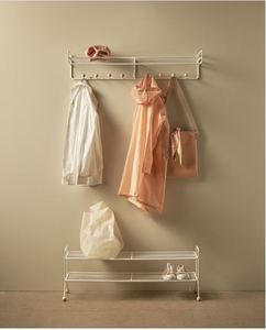 Metal Large White Customizable Shoe Rack Long Bench Shoes Rack and Stands Flower Pot Durable Spaces <b>Rustic</b> Shoes Collection - Product Image 3