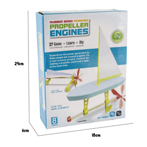 ชุดของเล่นเรือพลังงานยางยืดแบบ STEM สำหรับการศึกษา ชุดประดิษฐ์โฟม DIY ชุดค้นพบวิทยาศาสตร์สำหรับโครงการในห้องเรียน ชุดนักฟิสิกส์รุ่นเยาว์ - Product Image 3