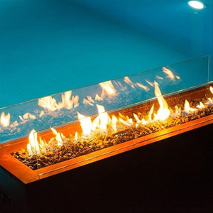 GNEE Réchaud d'intérieur automatique moderne en acier Corten 10kW Brûleur à biomasse pour le chauffage central de l'eau - Product Image 5