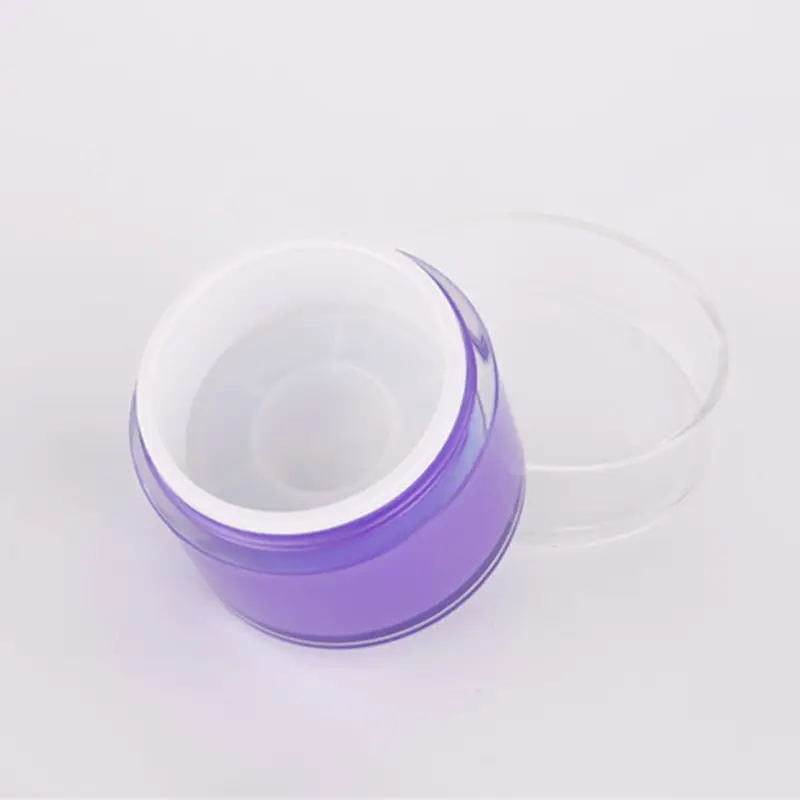 La migliore vendita 15g 30g 50g di plastica personalizzata lozione airless acrilico vasetto bianco vuoto crema contenitori all'ingrosso