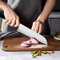 Fabricant professionnel Japonais Santoku Chef Damas Couteau PP Poignée En Acier Inoxydable Cuisine Cuisson Chinois Désossage Métal