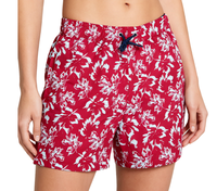 Shorts de plage pour hommes grande taille, respirants, infroissables, à taille élastique avec cordon de serrage, imprimés, style streetwear décontracté, en polyester tissé à séchage rapide