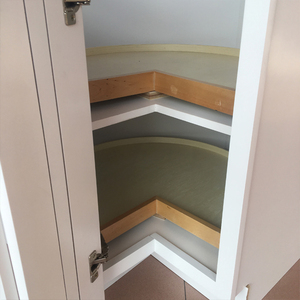 90 תואר פתוח דלת פינת מטבח ארון עם פטיפון מגש סובב אחסון תוצרת סין מוצק עץ בסיס ארונות 1 סט מודרני - Product Image 4