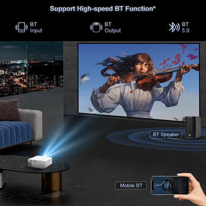 Proyector Multimedia con Resolución 1920*1080P Full HD, Proyector de Cine en Casa con Pantalla Grande de 150 Pulgadas, <span class=keywords><strong>Android</strong></span>, Video 4K - Product Image 2