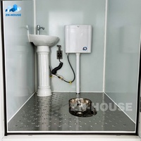 Salle de douche mobile de luxe Salle d'eau portable WC Conteneur Maison Salle de repos Toilette Salle de bain Compost Toilettes mobiles portables
