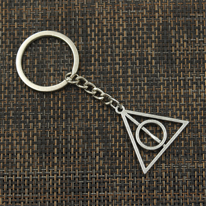 Reliques de la mort Triangle pendentif rotatif porte-clés personnage <span class=keywords><strong>Harry</strong></span> film <span class=keywords><strong>Potter</strong></span> bijoux collier porte-clés - Product Image 5