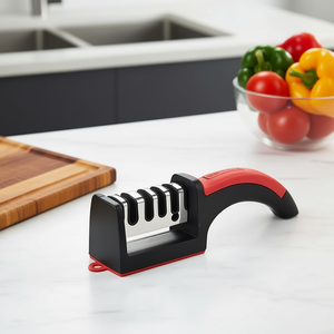 Aiguiseur de couteaux en céramique multi-grains Myrva, lames en acier inoxydable, outil d'affûtage manuel pour couteaux de cuisine, conception durable - Product Image 2