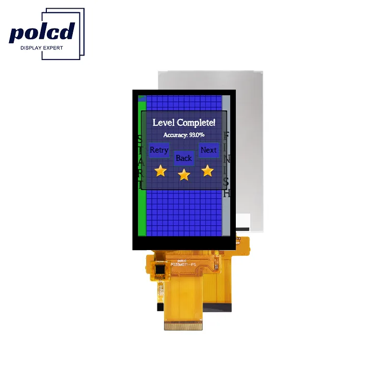 Panel layar sentuh TFT 3.5 inci Polcd MCU SPI modul Tampilan lebar IPS CTP RTP 3.5 "320*480 modul Tampilan LCD