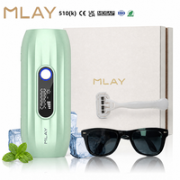 Alat Penghilang Bulu IPL Pendingin Es Tanpa Rasa Sakit MLAY T15, Mesin Penghilang Bulu Laser Titik Beku untuk Seluruh Tubuh