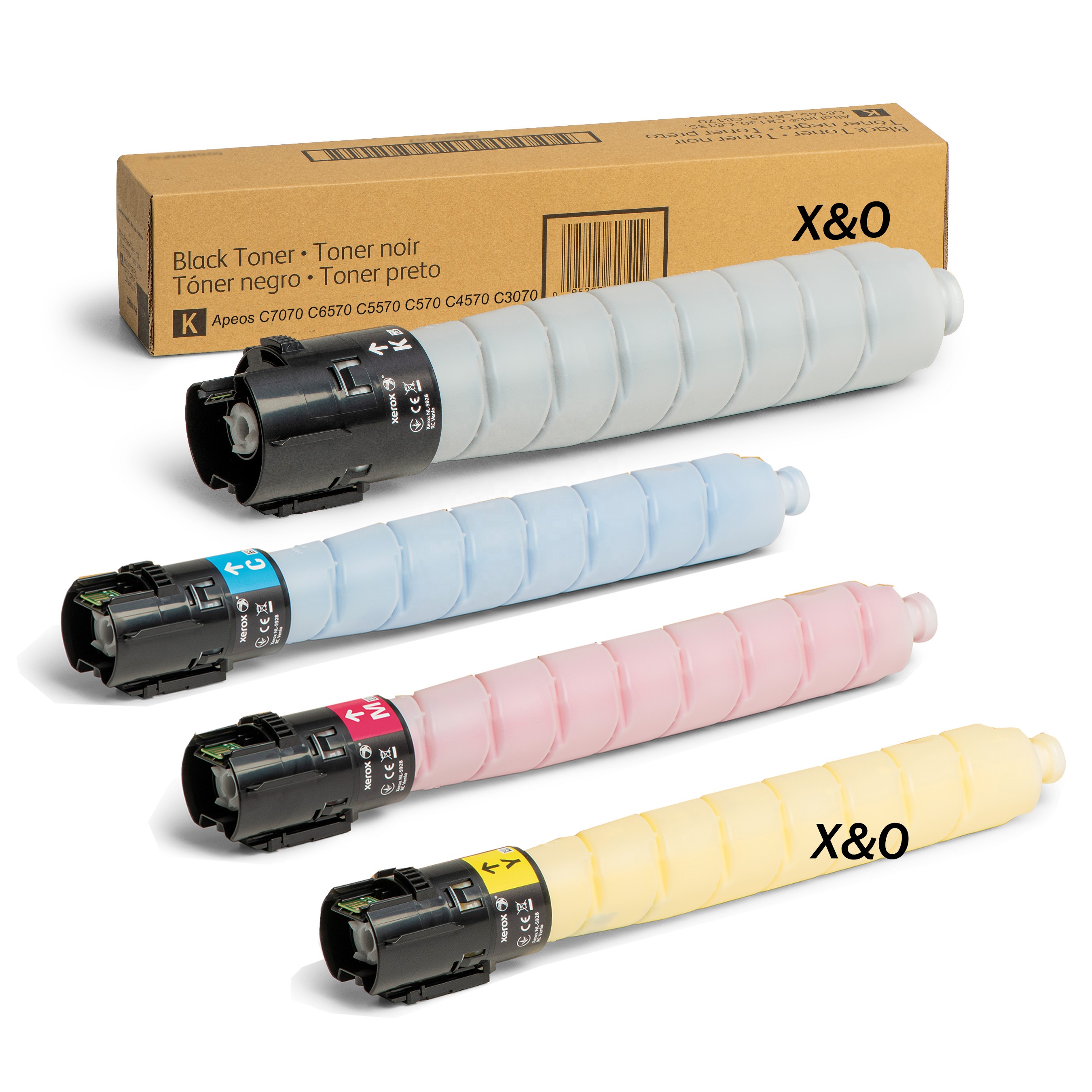 X&O Premium Compatible Toner Cartridges for Xerox Printers