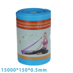 Bande élastique de tension de yoga en vrac de 15m de long <span class=keywords><strong>avec</strong></span> logo personnalisé bandes de résistance plates de fitness theraband stretching Pilates - Product Image 4