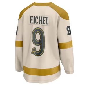 2025 Último producto Impresión por sublimación Secado rápido OEM Deportes Hombres Cuello en V Rayas Tallas grandes Hombres Camiseta de hockey sobre hielo - Product Image 3