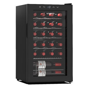 ตู้แช่ไวน์ Homesun 10 ขวด ตู้เย็นคอมเพรสเซอร์ควบคุมอุณหภูมิคงที่ สำหรับใช้ในบ้าน พร้อมตู้โชว์ - Product Image 1
