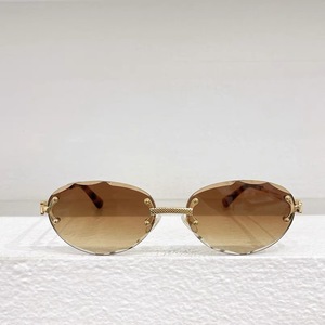 Gafas de Sol Fashiony2k Sin Montura, Poligonales, Metálicas de Alta Gama, Degradado Retro Circular, Color Degradado, Gafas de Sol de Lujo para Mujer y Hombre - Product Image 2