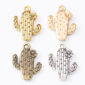Adorno de <span class=keywords><strong>cactus</strong></span> en flor con puntos de aleación de zinc, motivo del desierto para acentuar diademas de sombreros vaqueros - Product Image 5