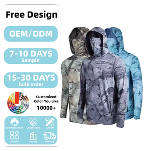 Sudadera de Pesca con Protección Solar Elite, Máscara de Malla Integrada, UPF 50+, Anti-UV, para Hombre - Product Image 1