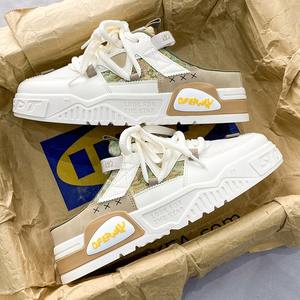 Chaussures décontractées pour hommes 2025, nouveau style, modèle été, en maille respirante, confortables et pratiques, type demi-chaussons en toile - Product Image 2