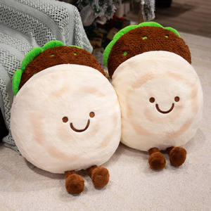 Peluche de Comida - Hamburguesa China Rougamo de Peluche - Almohada Suave Rou Jia <span class=keywords><strong>Mo</strong></span> - 65cm Realista Rou Jia <span class=keywords><strong>Mo</strong></span> - Product Image 3