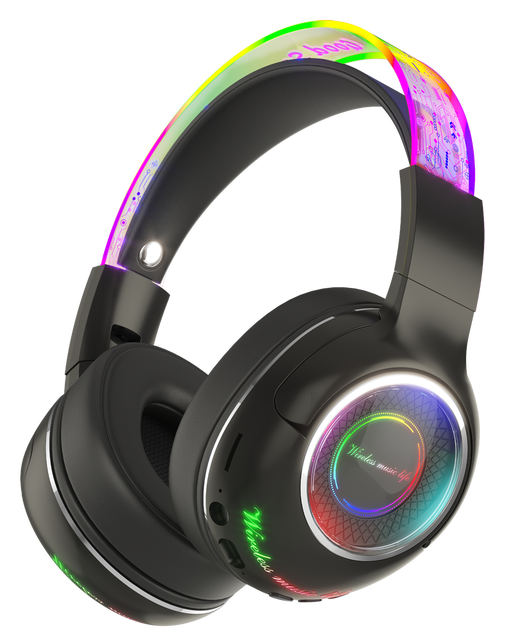 Comfortable Luminous Wireless Headphones Earbuds BT V5.3 TWS Foldable Auriculares Noise Canceling Gaming Headset&Headphone