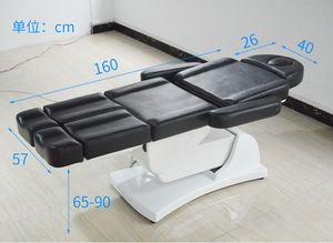 <span class=keywords><strong>Fauteuil</strong></span> de tatouage électrique réglable, table de massage, chaise faciale moderne en cuir PU blanc personnalisable avec 5 <span class=keywords><strong>moteurs</strong></span> et jambes séparées - Product Image 5