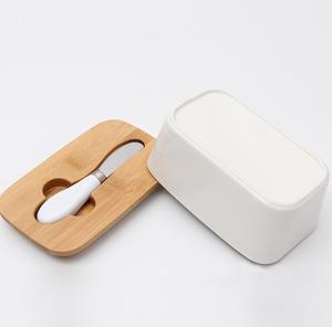 Cover with Butter Box <b>Ceramic</b> Knife Kitchen Fitting Sealed Refrigerator Storage for Home Use Dinner <b>Plates</b> Dishes - Product Image 2