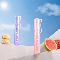 Flacon cosmétique vide en plastique PP miniature et mignon de 5 ml et 10 ml avec clip pour brume corporelle, parfum et spray hydratant
