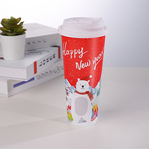 Gobelets anti-fuite pour le Nouvel An à l'effigie d'un ours polaire |   Parfait pour les fêtes de fin d'année, les cafés et les plats à emporter - Product Image 6