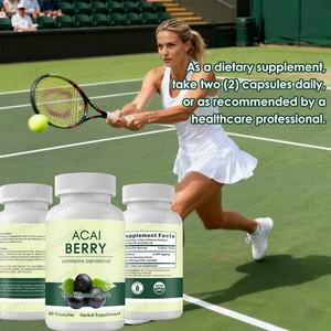 Amaz 100% doğal <span class=keywords><strong>Acai</strong></span> <span class=keywords><strong>Berry</strong></span> özü kapsüller toptan şişe ambalajlama Solvent ekstraksiyonu için en kaliteli bitkisel takviyesi - Product Image 3