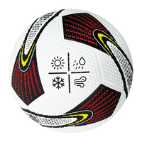 Ballon de football en caoutchouc durable, taille officielle 5, résistant à l'usure, gonflable, pour entraînement en extérieur, école, terrain de jeu
