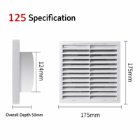 Grille de sortie d'air carrée en alliage d'aluminium pour climatisation centrale, grille de retour d'air, panneau d'accès au système d'air frais, conduit