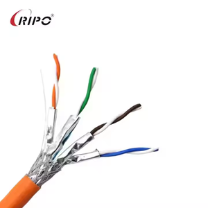 บ้าน/Cat6A เชิงพาณิชย์ FTP สายเคเบิลเครือข่ายหุ้มฉนวน305M-4คู่ทองแดงเปลือยลวดป้องกันการรบกวนที่เสถียรความเร็วสูง - Product Image 1