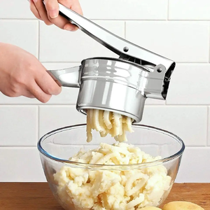 <span class=keywords><strong>Presse</strong></span>-purée et écraseur à pommes de terre en acier inoxydable confortable pour les frites - Product Image 5