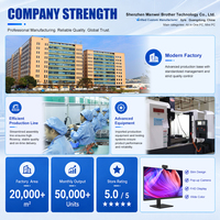 Computadora de escritorio empresarial de 27 pulgadas con base de elevación PC todo en uno I3 I5 I7 Aio Pantalla LCD 1K 2K 4K DVD PC de escritorio incorporado