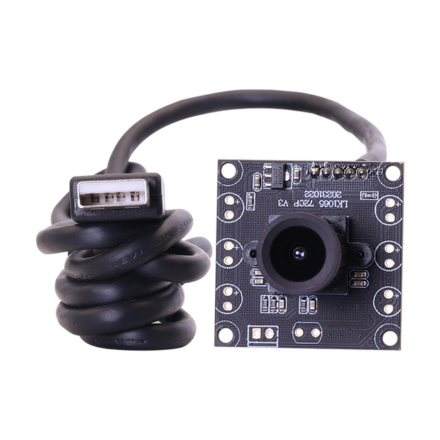 1MP H65 2.8mm 75 1/3" CMOS Sensor 30fps UVC USB Free Drive Mini HD Camera Module for Face Recognition