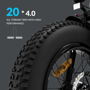 EU คลังสินค้าขายใหญ่ของขวัญ 20*4.0 จีน City BIKE ไฟฟ้าจักรยานพับไขมันยางผู้ใหญ่ไฟฟ้าจักรยานด้านหลังมอเตอร์ - Product Image 5
