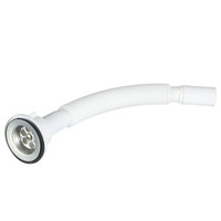 IFAN Tuyau de vidange flexible en plastique économique 32-40mm 2 pouces pour lavabo, machine à laver et salle de bain