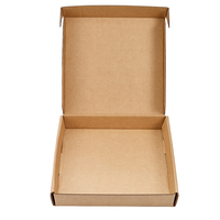 Caja de cartón corrugado portátil de tamaño de logotipo personalizado con estampado y laminación mate para embalaje de entrega urgente
