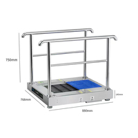 Machine de nettoyage de semelles de chaussures industrielle, nettoyeur de semelles entièrement automatique pour chaussures et baskets, utilisation en atelier