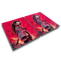 Vente en gros d'usine, impression sur métal en aluminium par sublimation, affiche personnalisée, anime One Piece Luffy, impression artistique sur métal, décoration murale en métal HD