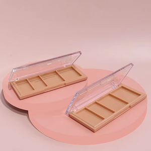 4 Kleuren Custom Logo Lege Vierkante Putten Oogschaduwdozen Met Rechthoek 26.5Mm Pan <span class=keywords><strong>3</strong></span> Kleuren Diy Clear Acryl Oogschaduwpaletten - Product Image 3