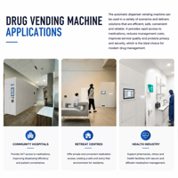 Distributeur automatique de médicaments 32 pouces avec détection de panne et protection contre la coupure de courant, ODM, SDK de pharmacie automatisée