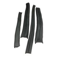 XAJX Bande d'étanchéité souple en profilé aluminium pour portes et fenêtres, garnie de plaque en plexiglas et caoutchouc souple, épaisseurs 1mm 1.2mm 3mm