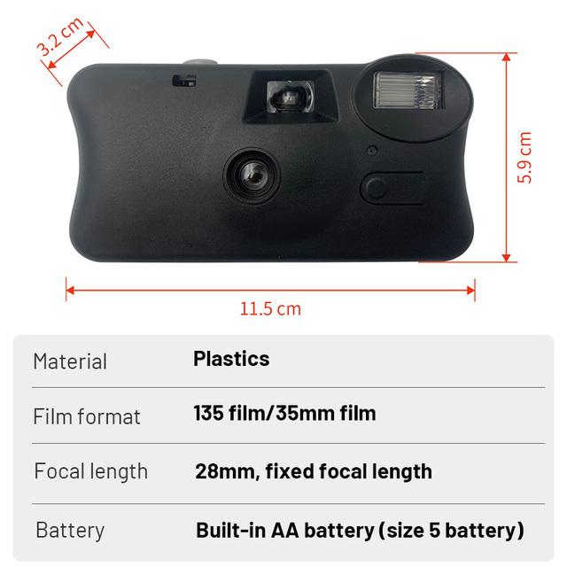 Personalized Single Use Camera 35mm with Flash Custom Logo Film Camera for Wedding