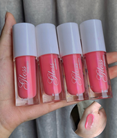 Gloss à lèvres crémeux tendance, couleur nude transparente, avec emballage de haute qualité