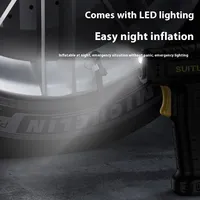 Pompa Inflator Nirkabel Inflasi Cepat Layar Digital Pompa Inflator Ban Pintar Pompa Pintar Praktis Lampu LED