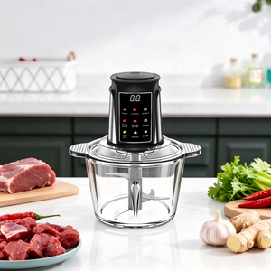 Robot culinaire multifonction intelligent avec écran tactile numérique, 2L, 3L, 5L, en verre, hachoir à légumes électrique, hachoir à viande pour usage domestique - Product Image 2