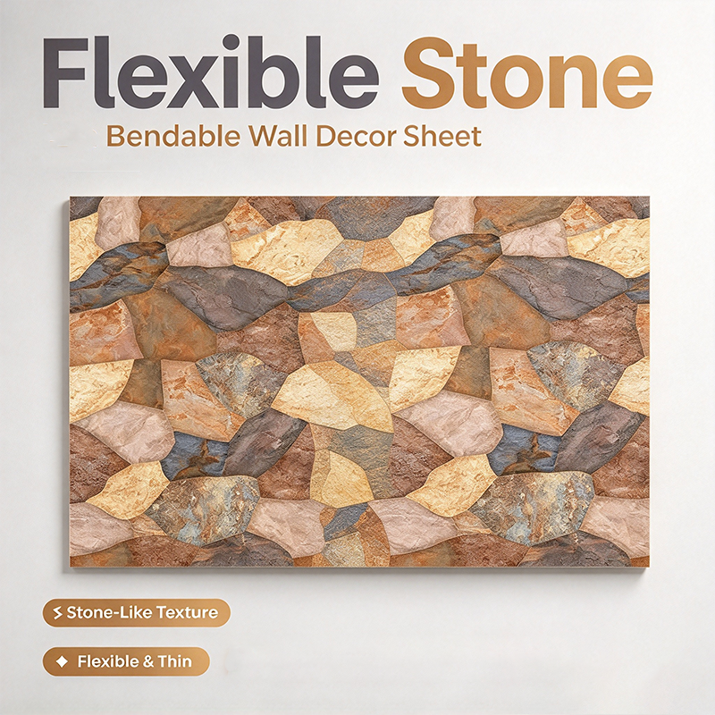 Interior Soft Wall Cladding Bendable Travertine Artificial Flexible ...